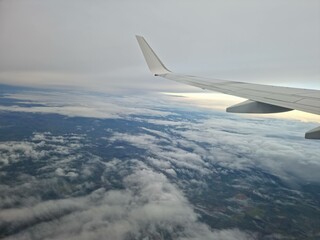 plane views above clouds
