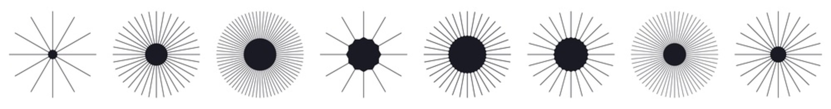 Geometric abstract circle element, design
