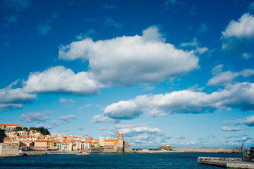 Picturesque houses of Collioure, France