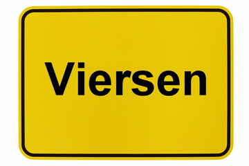 Illustration eines Ortsschildes der Stadt Viersen