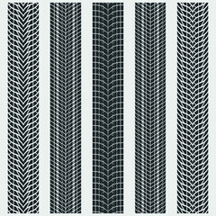 tire tracks seamless pattern