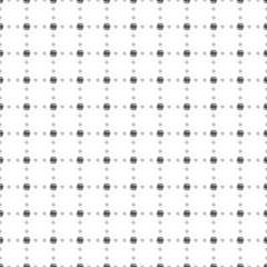 Fototapeta na wymiar Square seamless background pattern from black no video symbols are different sizes and opacity. The pattern is evenly filled. Vector illustration on white background