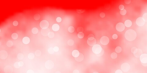 Light Red vector pattern with spheres.