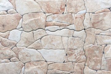 Ceramic tiles with natural stone texture. Stone background.
