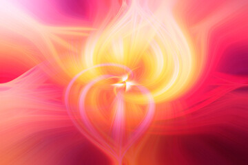 Abstract wallpaper design with colourful blur effect. The digital futuristic flower. 