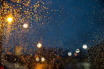 water drops on the window