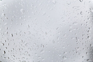 water drops on glass