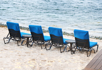 beach lounge chairs