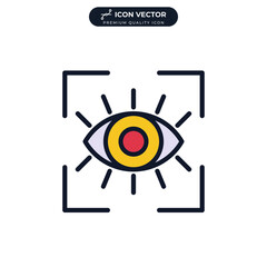 vision icon symbol template for graphic and web design collection logo vector illustration