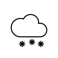 śnieg, chmura ikona