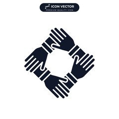 cooperation icon symbol template for graphic and web design collection logo vector illustration