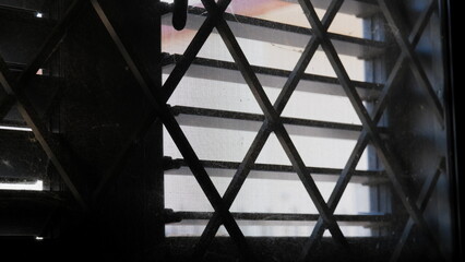 old lattice on the windows