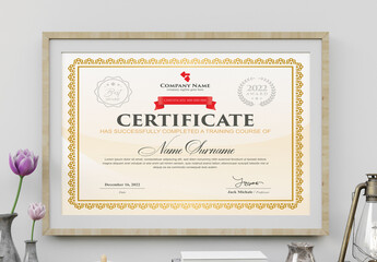 Certificate Layout
