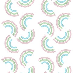 Rainbow seamless pattern for fabrics and textiles and packaging and gifts and cards and linens and kids