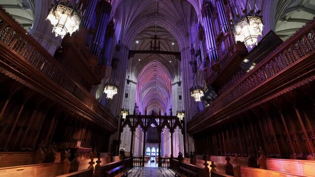 Interior view of the Washington National Cathedral