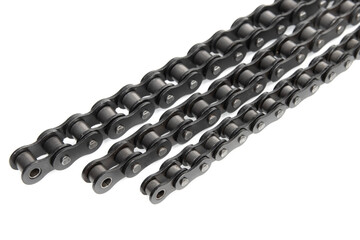 driving roller chain isolated on white background