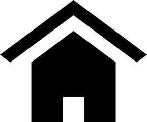 Normal house icon shape vector