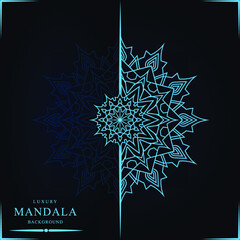 Mandala background elements hand drawn background graphics vector in illustration Premium Vector