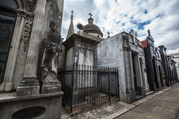 Gruft aus Marmor auf dem Friedhof Recoleta, Buenos Aires