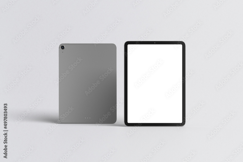 Poster tablet isometric perspective view. template for infographics or presentation ui design interface. bl