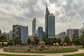 Cloudy view to dowtown Abu Dhabi © Deniz