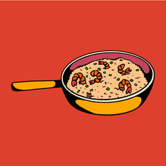 Arroz de camarão (Shrimp rice)