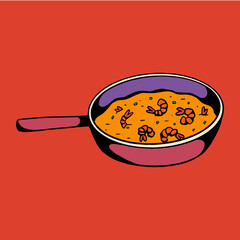 Bobó de Camarão (Shrimp in cassava sauce)