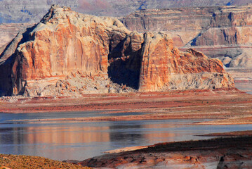 Arizona, Page, USA- Gorgeous Lake Powell Cliff Reflections