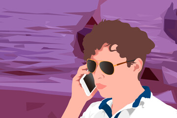 una tarde en las orillas del mar 