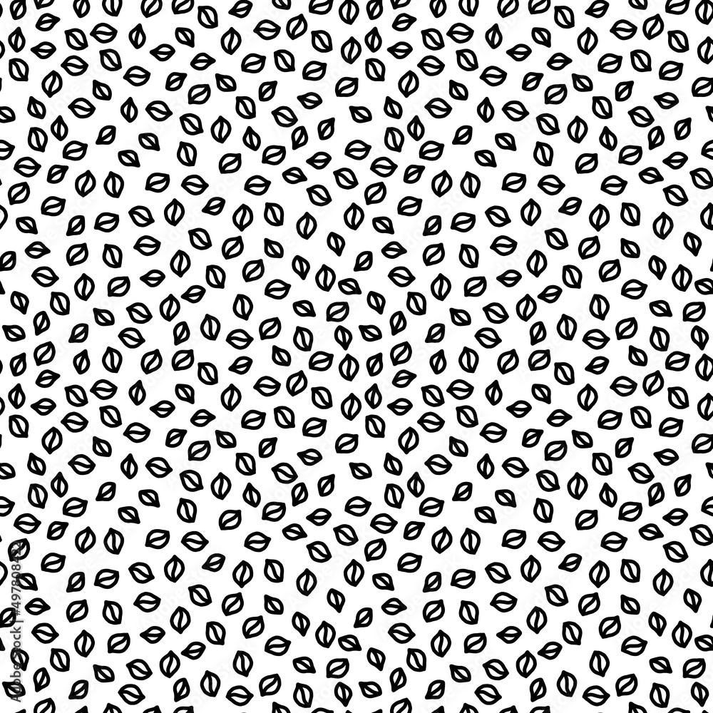Poster vector seamless pattern with leaves, repeatable minimalistic background. repeatable botanical backdr