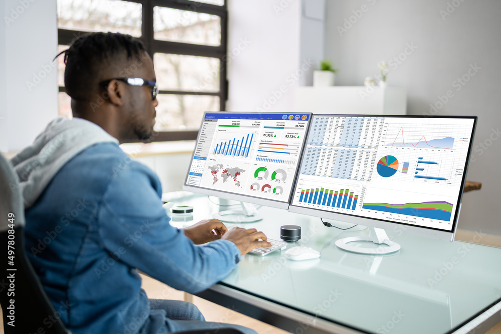 Poster kpi business analytics data dashboard