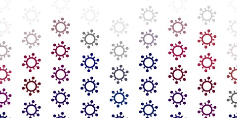 Light Pink vector template with flu signs.