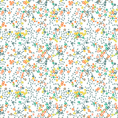 Hand drawn contemporary abstract shapes as seamless background. Vector repeatable pattern with modern abstract elements.