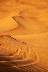 wunderschöne dünen in der wüste in dubai