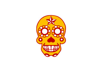 crâne  de tete de mort mexicano