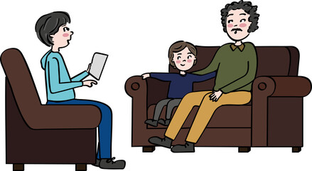 father and son interview