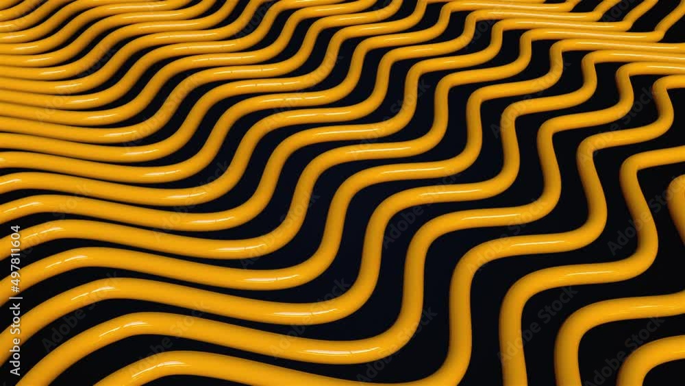 Poster wave splines. computer generated 3d render
