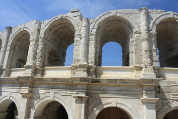Obraz premium medieval arena in the city of arles, france