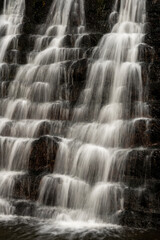 Close Up of Water Cascading Down Fordyce Ricks Pond Dam