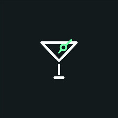 drink icon. drink outline icon. can be used for social media purposes, posters and others.