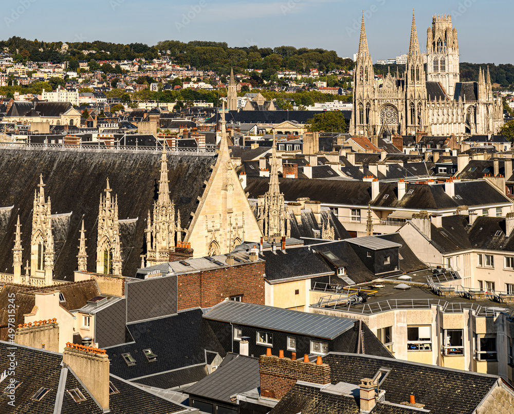 Canvas Prints rouen rooftops