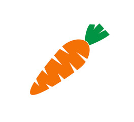 Carrot icon vector logo design template