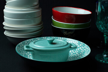 set of dishes
