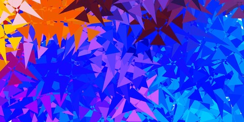 Light Multicolor vector background with random forms.