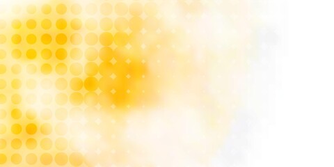 Light Orange vector template with circles.