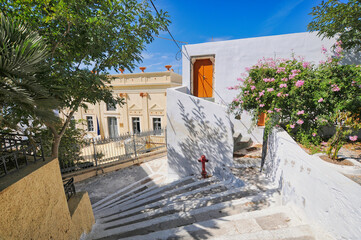 Naklejka premium Village of Pyrgos, Santorini island, Greece