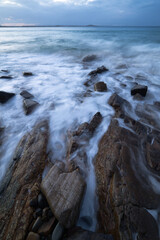 Grey afternoon on the Noosa National Park coastline, Queensland.