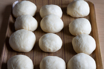 Fototapeta na wymiar Bread before baking 