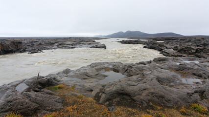 Fototapeta na wymiar Central Iceland landscape along the road to Askja