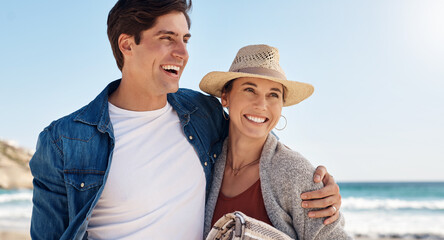 Get in a beach state of mind. Shot of a middle aged couple spending the day at the beach.